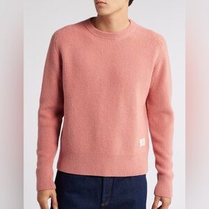 Merz B Schwanen Wool & Cashmere Rib Crewneck Sweater Pink Size 5/M